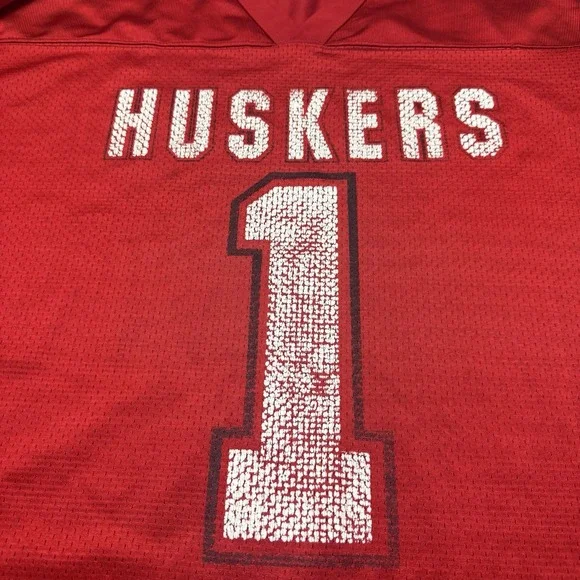 Vintage Nebraska Cornhuskers Football‎ Jersey Logo Athletic Mens XL Made In USA - Picture 6 of 11